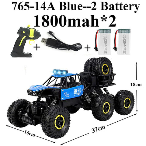 Paisible Rock Crawler 4WD 6WD Off Road RC Car Remote Control Toy Machine-TB01436-Veeddydropshipping