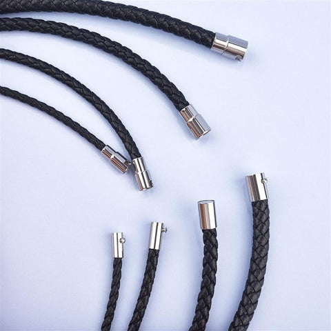 Braid  DIY Pendant Jewelry Leather Necklace Choker Jewelry  -JW00240-Veeddydropshipping