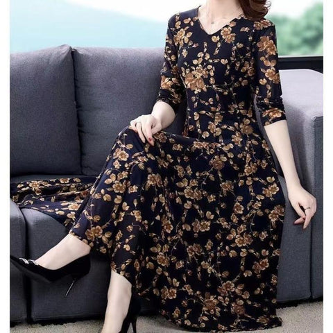 High-grade dress middle-aged and elderly mother-WF00048-Veeddydropshipping