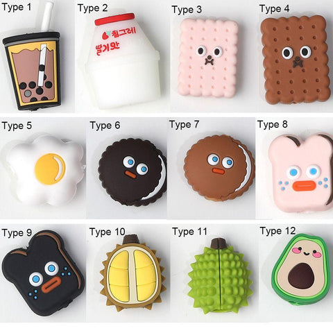 Cute Cartoon Cable Protector Fruit Animal Charging Cable Buddies Cord Protector -CE00071-Veeddydropshipping