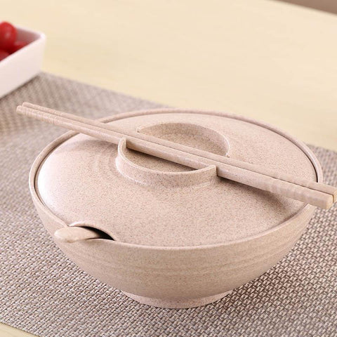 Wheat Straw Bowl instant noodles bowl-HA01328-Veeddydropshipping