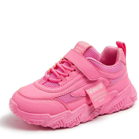 Spring New Kids Sneakers 2023 PU Girls Casual Mesh-TB00119-Veeddydropshipping