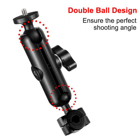 Metal Motorcycle Bicycle Camera Holder Handlebar Mirror Mount Bike Bracket -CE00421-Veeddydropshipping