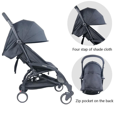Baby Stroller Sun Shade For Babyzen Yoyo 175 Degrees Cover Seat Back Zipper-TB00413-Veeddydropshipping