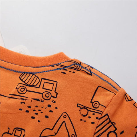 Summer Boys Cartoon T-Shirts Baby Cotton Clothes-Veeddydropshipping