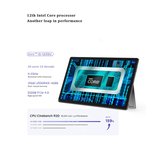 Xiaoxin Duet Touch Screen Lightweight  Ultraslim notebook-CO00341-Veeddydropshipping