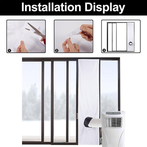 Polyester AC Window Seal Universal Window Sealing Kit-HA01148-Veeddydropshipping