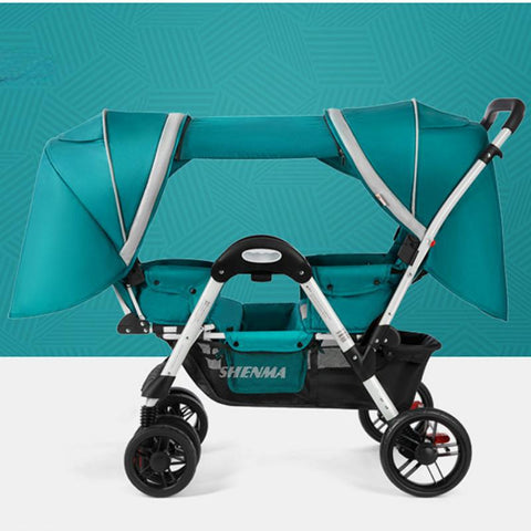 Twin baby stroller baby can sit and lying,double baby stroller carriage-TB00380-Veeddydropshipping