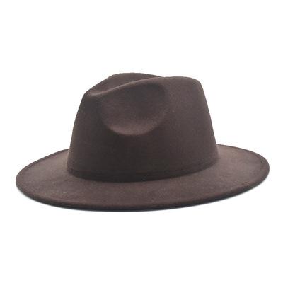 fedora hat women&#39;s 21-color wide brim jazz top-MF01005-Veeddydropshipping