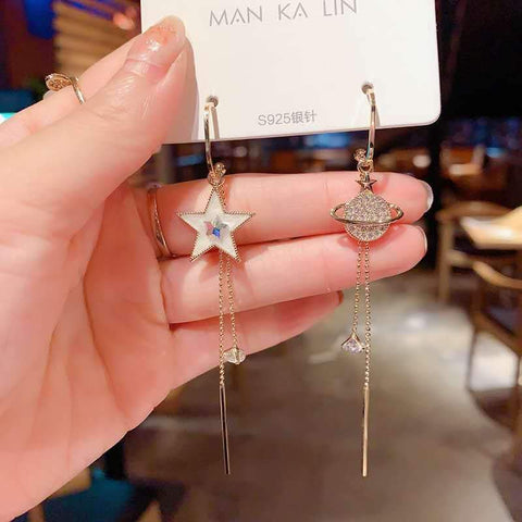Korean Long Tassel Butterfly Drop Earrings Elegant Pearl -JW01456-Veeddydropshipping