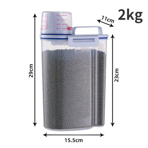 Food Pail Plastic Storage Measuring Cup Container-HA00816-Veeddydropshipping