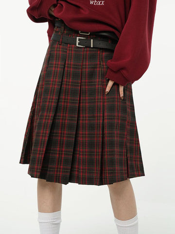 Women A-line High Waist Short Skirt-WF00429-Veeddydropshipping