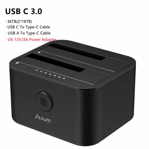 Dual-bay Hard Drive Docking Station-CO00958-Veeddydropshipping