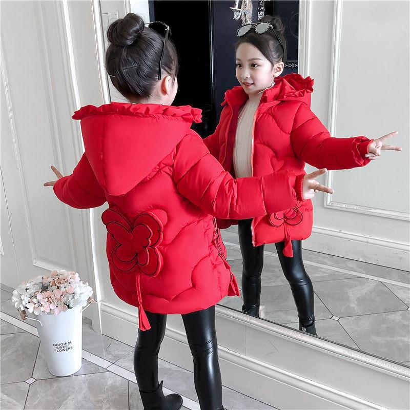 Girls Long Jacket Children Cotton-padded Outwear-Veeddydropshipping