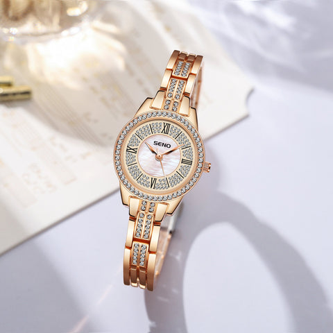Waterproof Steel Quartz Jewelry Buckle Elegant Watch-JW01058-Veeddydropshipping