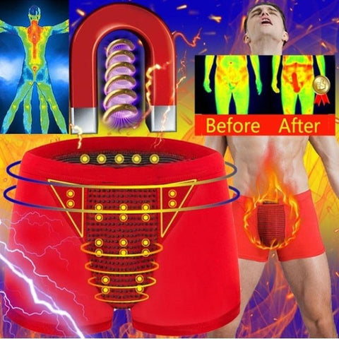 Underwear Magnetic Therapy Health Care Shorts Big Crotch Boxer Briefs-MF01721-Veeddydropshipping