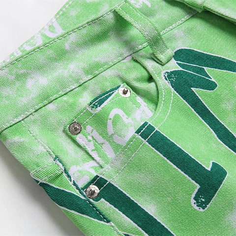 Fashion Digital Printed Stretch Denim-MF00601-Veeddydropshipping