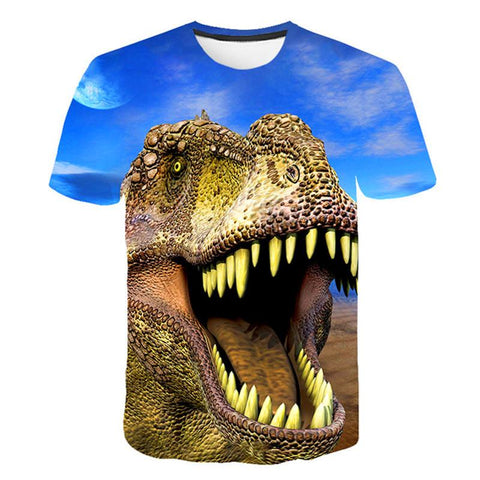 Kids Boys Girls Jurassic Park 3 Clothes Summer Dinosaur T Shirt Short-TB01172-Veeddydropshipping