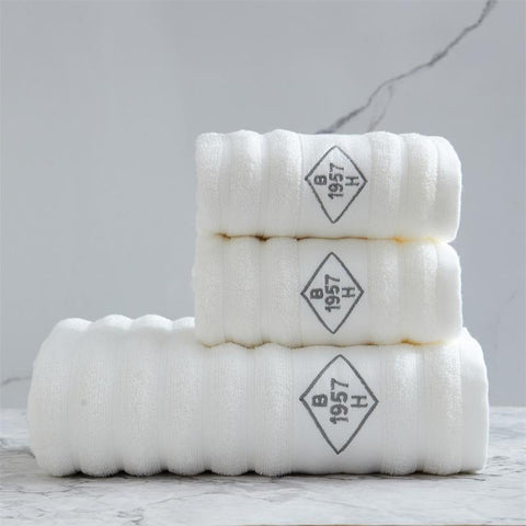 Face Towel Long-Staple Cotton Bath Towel Set-HA00556-Veeddydropshipping
