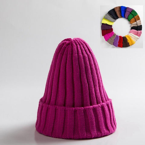 Warm Soft HIP HOP Knitted Hats Men Winter Caps-Veeddydropshipping