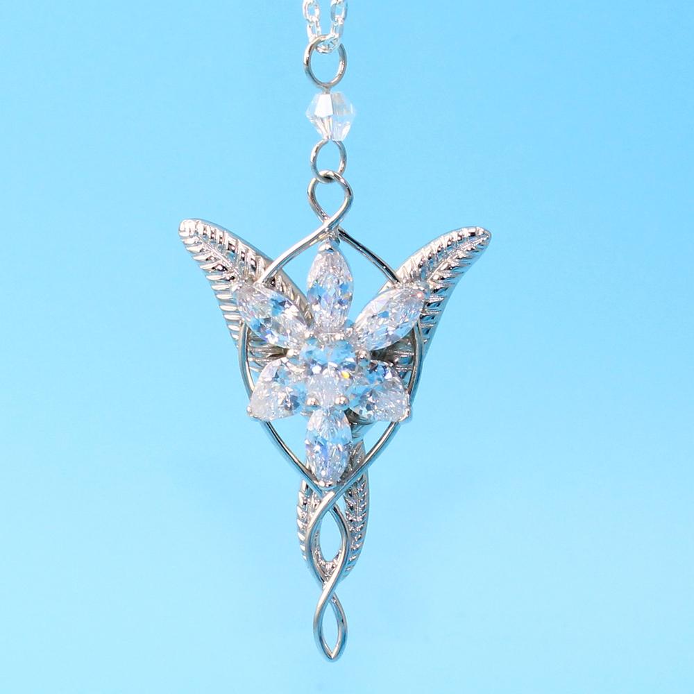 925 Sterling Sliver Wedding Jewelry Lord Princess Pendant Necklaces-JW00107