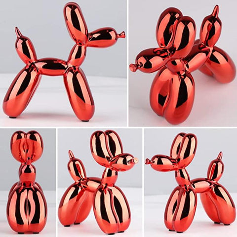 Electroplating Balloon Dog Jewelry Crafts Puppy Statue-HA00328-Veeddydropshipping