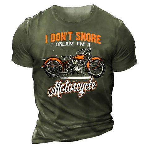 T Shirt Motor Biker 3d Print Vintage Short Sleeve-MF00137-Veeddydropshipping