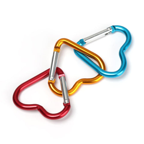 Heart-shaped Buckles Carabiner Water Bottle Hanging Clip-HA00044-Veeddydropshipping