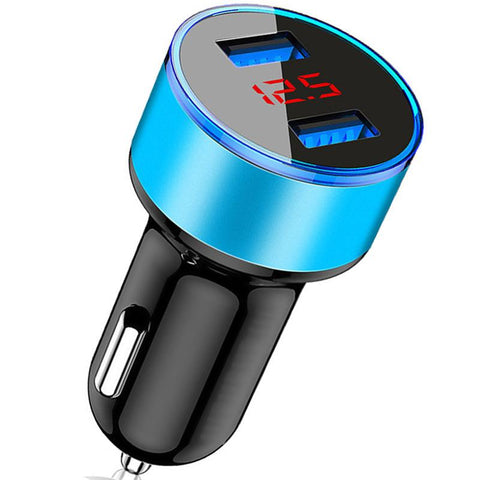 USB Car Charger LED Display Phone Adapter-PA01146-Veeddydropshipping