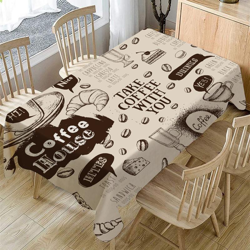 Tablecloth Model Retro Waterproof dining table-HA00412-Veeddydropshipping