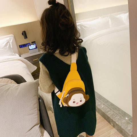 Fashion Children's Messenger Bag Cute Cartoon Monkey-TB00028-Veeddydropshipping