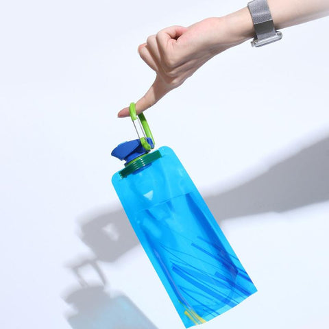 Water Bottle PE Sports Water Bag Portable Soft Flask Squeeze Outdoor Hiking-OS01304-Veeddydropshipping