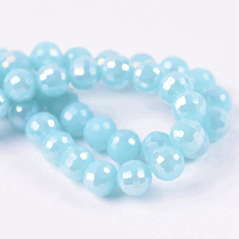 Plated Crystal Glass Loose Spacer Beads Lot Colors For Making DIY-JW01512-Veeddydropshipping