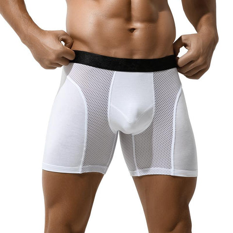 Cueca Mesh Panties Man Breathable Pouch Underpants Male-MF01437-Veeddydropshipping