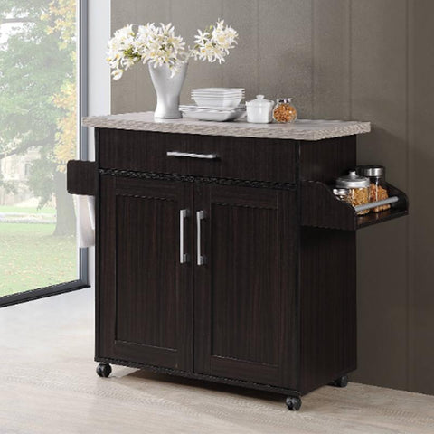Kitchen Cart Spice Rack Plus Towel Holder-HA01752-Veeddydropshipping