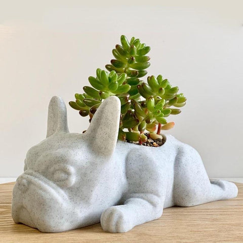 The Puppy Statue Planter Decoration-HA00251-Veeddydropshipping