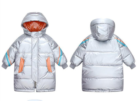 Kids Winter Girls Boys Waterproof Hooded Jackets-TB01032-Veeddydropshipping
