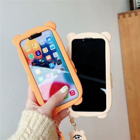 For iPhone 13 Pro Max 12 11 XS XR X 8 7 Case Cartoon 3D Tiger Shockproof Cover-PA00166-Veeddydropshipping