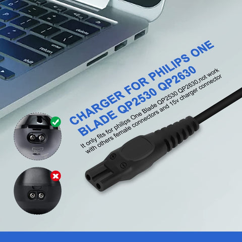 8V USB Charging Cable  Power Cord for Philips for Norelco One blade QP2530 QP2630 HQ850 -CE00195-Veeddydropshipping