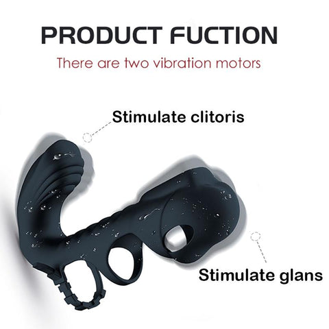 Penis Sleeve Cock Vibrator Massage Delay Ejaculation Ring Male Masturbator -BH01244-Veeddydropshipping