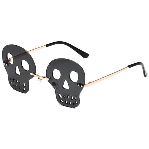 Rimless Skeleton Sunglasses Women Party-WF01329-Veeddydropshipping