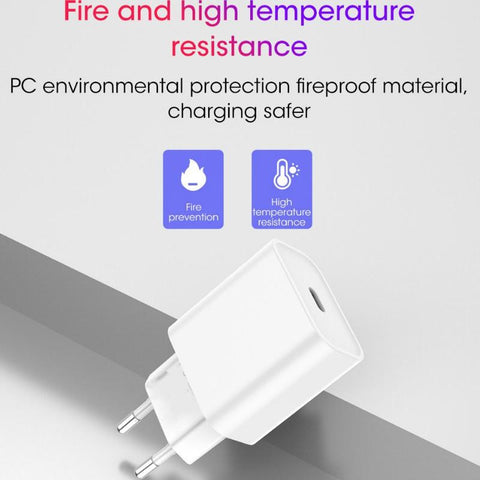 For Apple PD 20W USB C Chargers Type C Fast Charge Adapter-PA00353-Veeddydropshipping