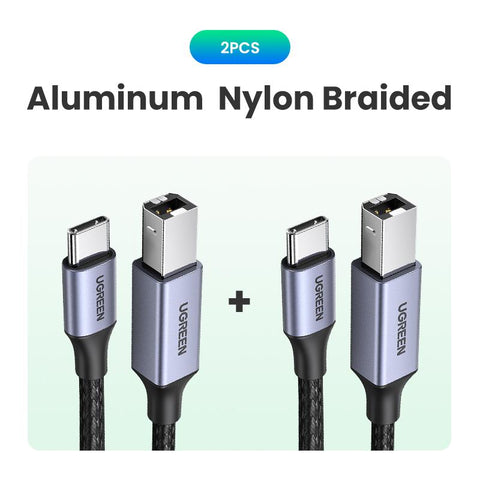 USB C to USB Type B 2.0 Cable for New MacBook Pro HP Canon Brother Epson-CE00401-Veeddydropshipping