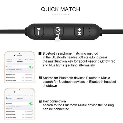 Bluetooth headset with neck, stereo headset-Veeddydropshipping