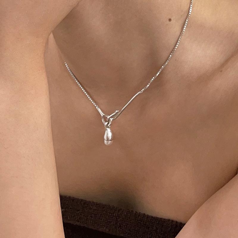 Unique Pearl Pendant Necklace lavicle Chain Choker Fashion Jewelry Gift -JW01284-Veeddydropshipping