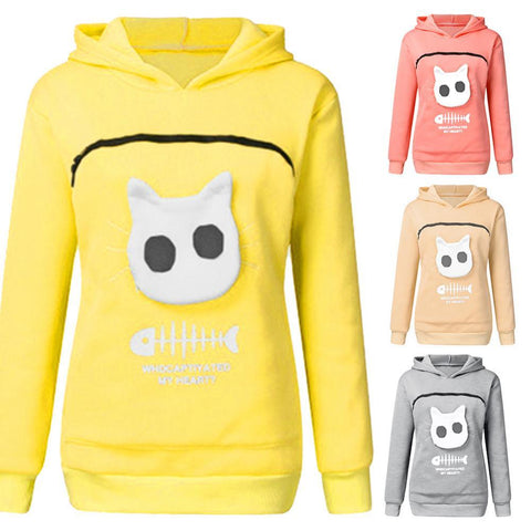 Pet Strap Thickened Shirt Cat Lover Hoodie-Veeddydropshipping