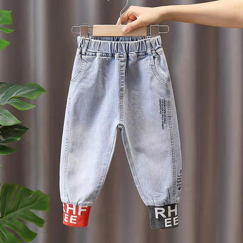 Autumn Spring Black Jeans for Boys Denim Trousers  Baby Boys-TB01286-Veeddydropshipping