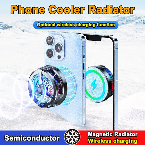 Mobile Phone Cooler Semiconductor Magnetic Fan Game with wireless charging Magsafe-PA00673-Veeddydropshipping