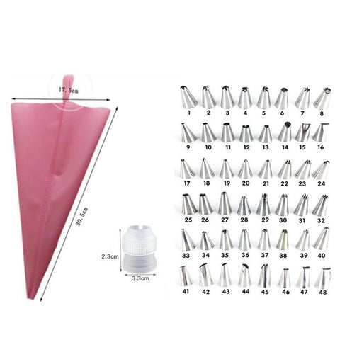 Silicone Pastry Bags Tips Piping Nozzle Cream-HA01202-Veeddydropshipping