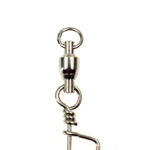 10pcs Stainless Steel Ball Bearing Fishing Swivels Snap Rolling Sea Fishing Swivels-OS00452-Veeddydropshipping